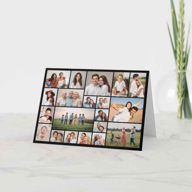 Skapa din egen 20 Photo Collage Hälsning Kort (Framsida)