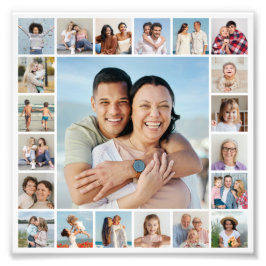 Skapa din egen 21-foto Collage Foto Förstoring