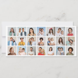 Skapa din egen 21-foto collage redigerbar färg  inbjudningar