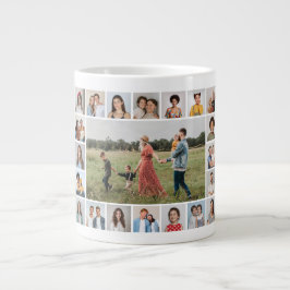 Skapa din egen 21 fotokollage jumbo mugg