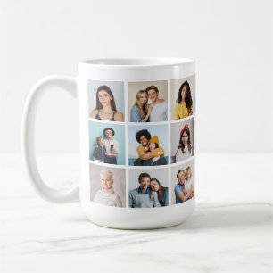 Skapa din egen 21 fotokollage kaffemugg