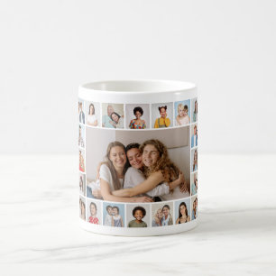 Skapa din egen 21 fotokollage kaffemugg