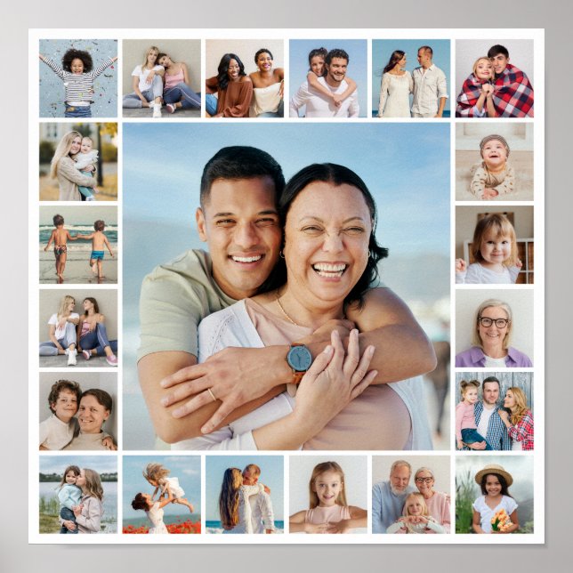 Skapa din egen 21 fotokollage poster (Framsidan)