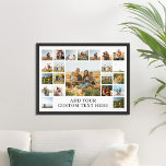 Skapa din egen 22 fotokollage poster<br><div class="desc">Skapa din egen personlig-fotokollage poster med 22 av din favorittext bilder och anpassningsbar.</div>