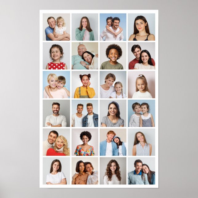 Skapa din egen 24-fotocollage  poster (Framsidan)