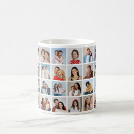 Skapa din egen 24 fotokollage kaffemugg