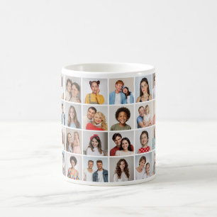 Skapa din egen 24 fotokollage kaffemugg