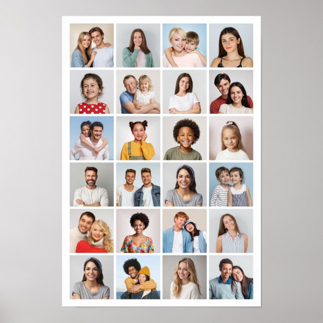 Skapa din egen 24 fotokollage poster (Framsidan)