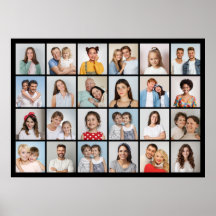 Skapa din egen 24 fotokollage Poster