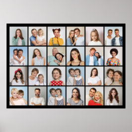 Skapa din egen 24 fotokollage Poster