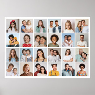 Skapa din egen 24 fotokollage Poster