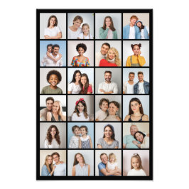 Skapa din egen 24 fotosamlarfoto-utvidgning fototryck