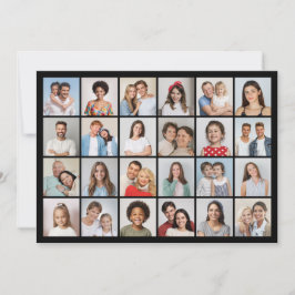Skapa din egen 24 Photo Collage Hälsning Kort