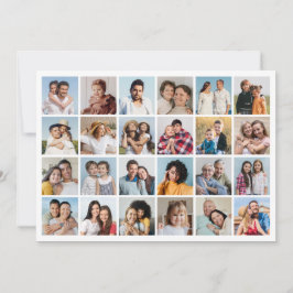 Skapa din egen 24 Photo Collage Hälsning Kort
