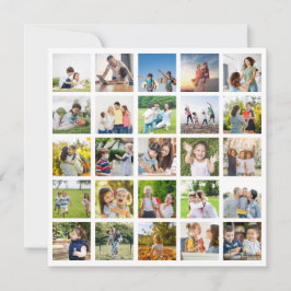 Skapa din egen 25-foto collage redigerbar kort