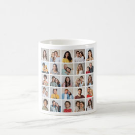 Skapa din egen 25 fotokollage kaffemugg