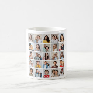Skapa din egen 25 fotokollage kaffemugg