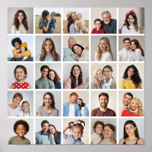 Skapa din egen 25 fotokollage poster