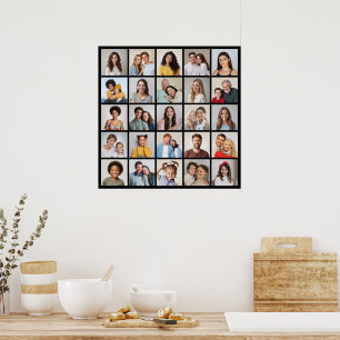 Skapa din egen 25 fotokollage poster