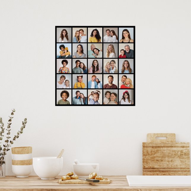 Skapa din egen 25 fotokollage poster (Kök)