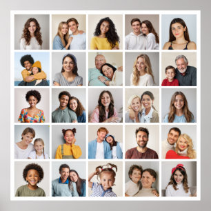 Skapa din egen 25 fotokollage poster