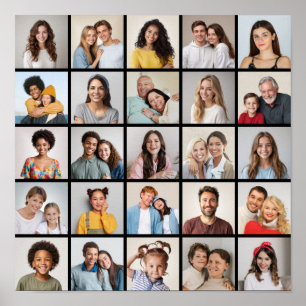 Skapa din egen 25 fotokollage poster