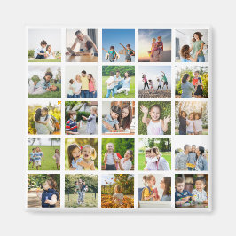 Skapa din egen 25 fotokollage redigerbar magnet