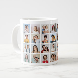 Skapa din egen 28 fotokollage jumbo mugg