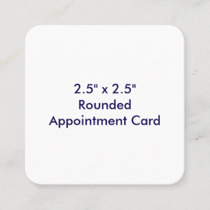 Skapa din egen 2,5" x 2,5" rundad tidsbeställning kort