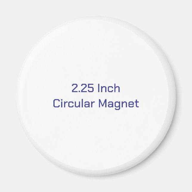 Skapa din egen 2¼ cirkulär magnet (Framsidan)