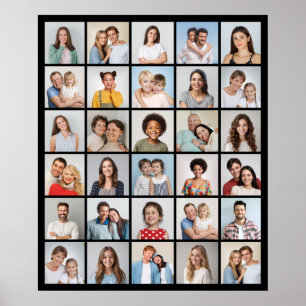Skapa din egen 30-fotokollage poster