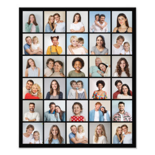 Skapa din egen 30 Photo Collage Foto EnUtvidgning