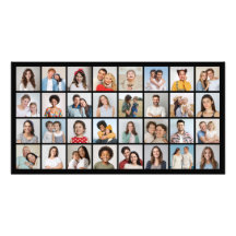 Skapa din egen 32-foto Collage Fotoförstoring