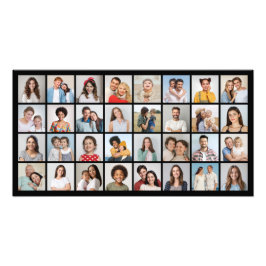 Skapa din egen 32-foto Collage Fotoförstoring Fototryck