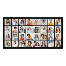 Skapa din egen 32-fotografi kollage fotoförstoring