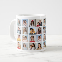 Skapa din egen 32-fotokollage jumbo mugg