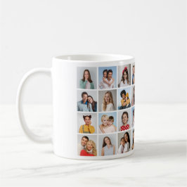 Skapa din egen 32-fotokollage kaffemugg