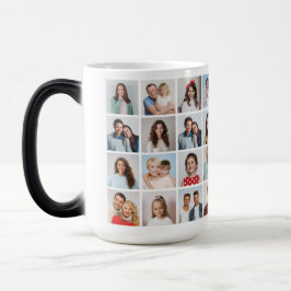 Skapa din egen 32-fotokollage magisk mugg