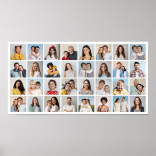 Skapa din egen 32-fotokollage poster