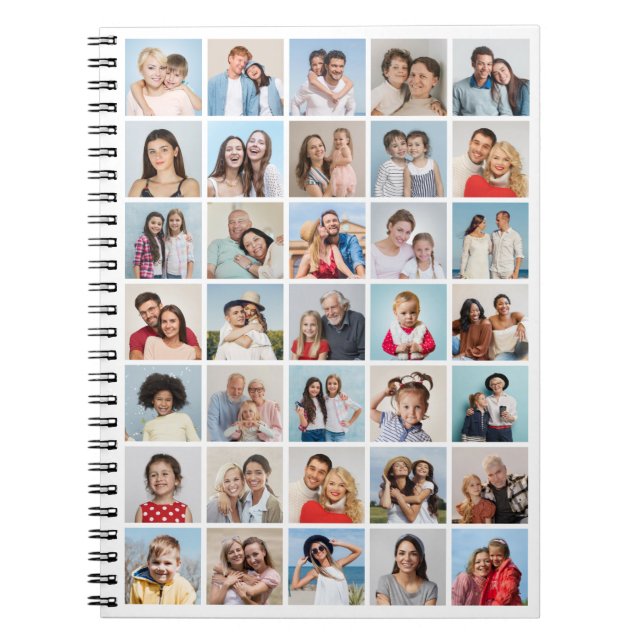 Skapa din egen 35 fotokollage anteckningsbok (Framsidan)
