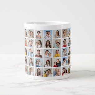 Skapa din egen 35 fotokollage jumbo mugg