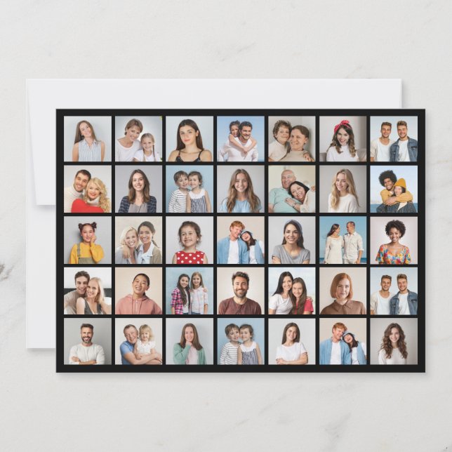 Skapa din egen 35 fotokollage kort (Framsida)