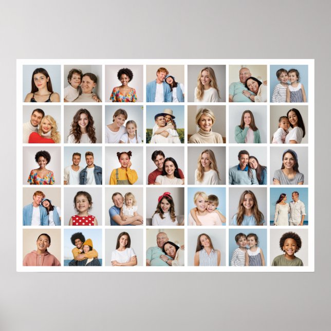 Skapa din egen 35 fotokollage poster (Framsidan)