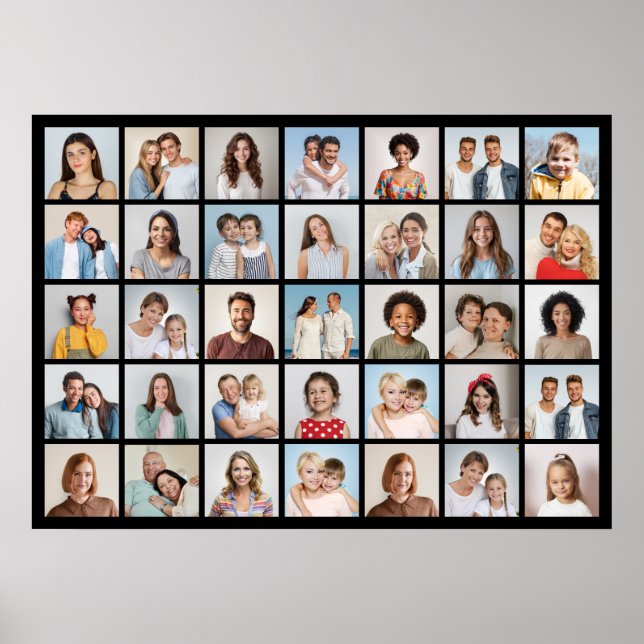 Skapa din egen 35 fotokollage poster (Framsidan)