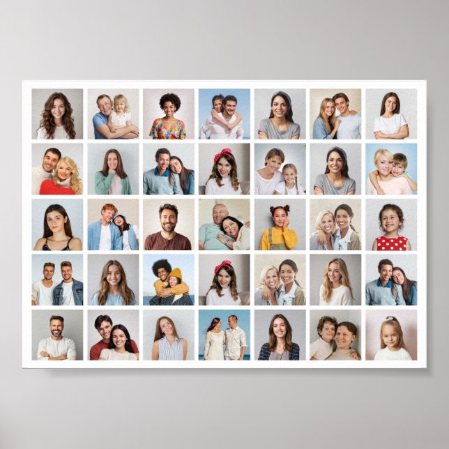 Skapa din egen 35 fotokollage poster (Framsidan)