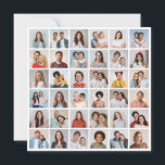 Skapa din egen 36-foto collage hälsning  kort<br><div class="desc">Skapa din egen 36-foto collage för jul, födelsedagar, bröllop, årsdagar, examina, fars dag, mors dag eller någon annan speciell tillställning med vårt lättanvända designverktyg. Lägg till dina favoritfoton av vänner, familj, semestrar, hobbyer och husdjur och du får en fantastisk, unik fotokollage. Vår anpassade fotokollage är perfekt för heminredning, present eller...</div>