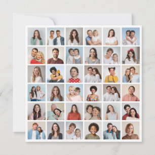 Skapa din egen 36-foto collage hälsning kort