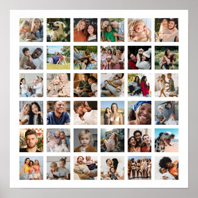 Skapa din egen 36-foto Collageaffisch Poster (Framsidan)