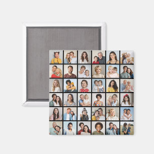 Skapa din egen 36 fotokollage magnet
