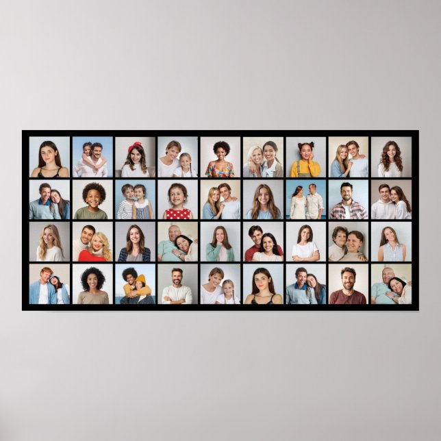 Skapa din egen 36 fotokollage poster (Framsidan)